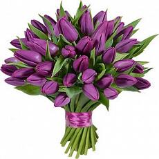 Букет из Фиолетовых тюльпанов