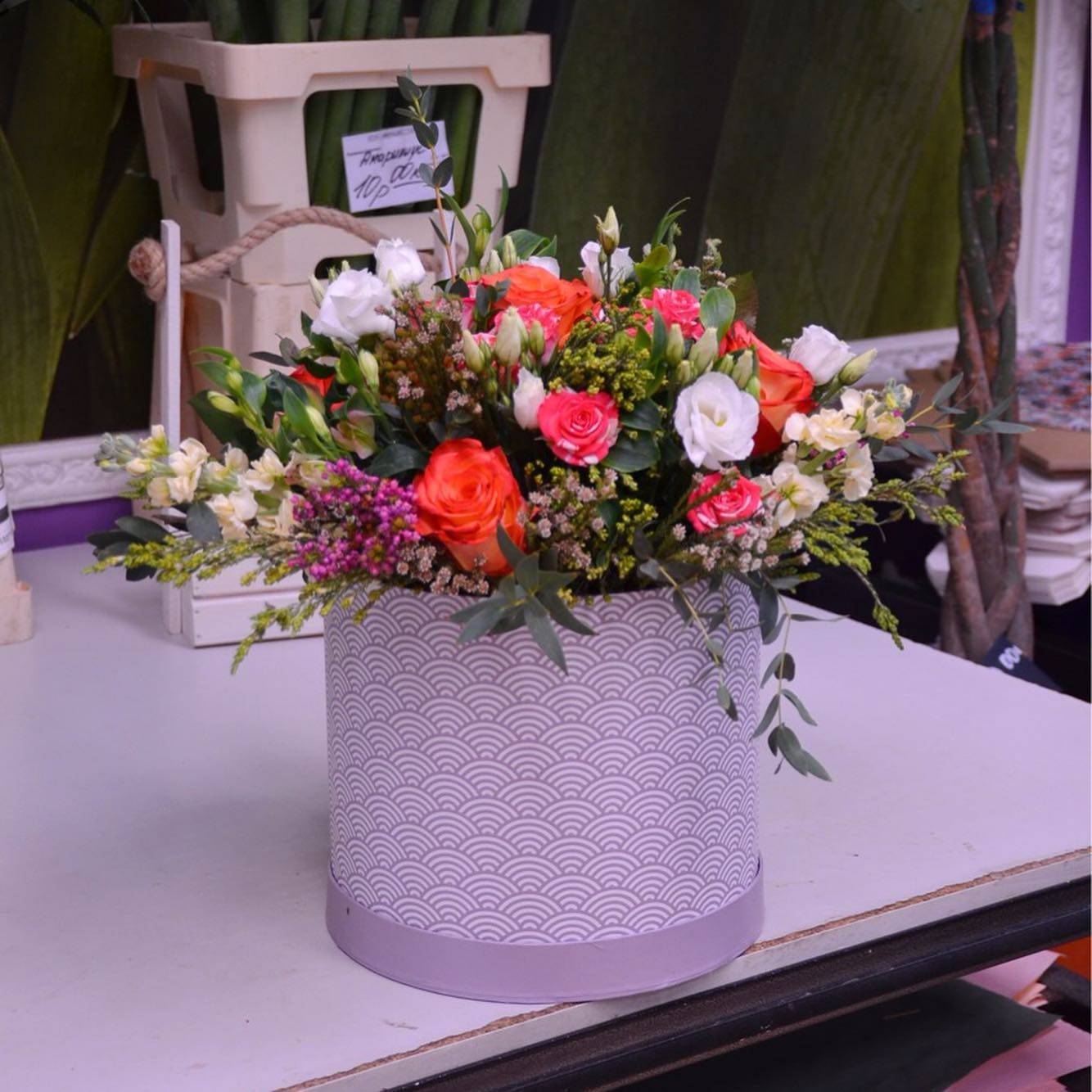 картинка Коробка с цветами К169 от магазина daflor
