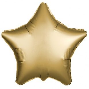 картинка Воздушный шар в форме звезды, золотой Ш32 от магазина daflor