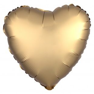 картинка Воздушный шар в форме сердца, золотой Ш23 от магазина daflor