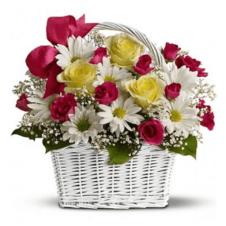 картинка Корзина с цветами К107 от магазина daflor