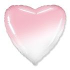 Воздушный шар в форме сердца, розовый градиент Ш22