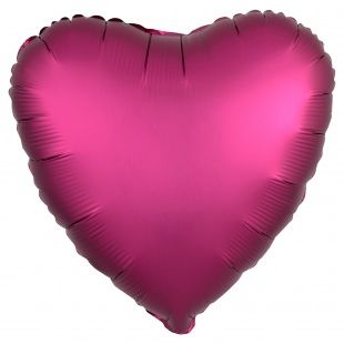 картинка Воздушный шар в форме сердца, малиновый Ш20 от магазина daflor
