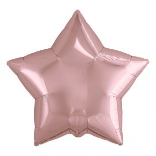 картинка Воздушный шар в форме звезды, розовое золото Ш142 от магазина daflor