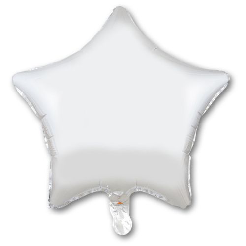 картинка Воздушный шар в форме звезды, белый Ш140 от магазина daflor