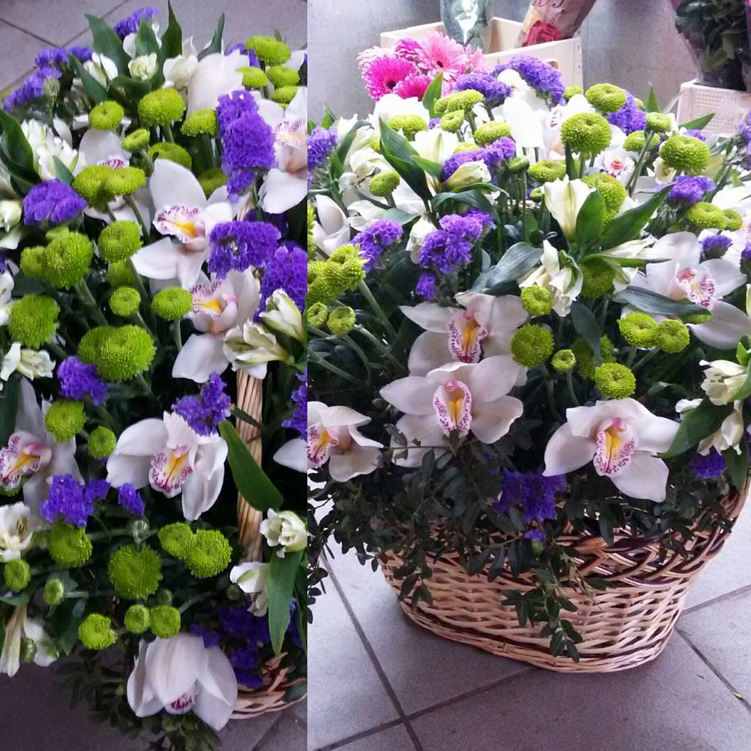 картинка Корзина с цветами К103 от магазина daflor