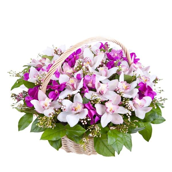картинка Корзина с цветами К105 от магазина daflor