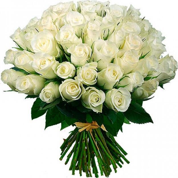 картинка Букет из белых роз от магазина daflor