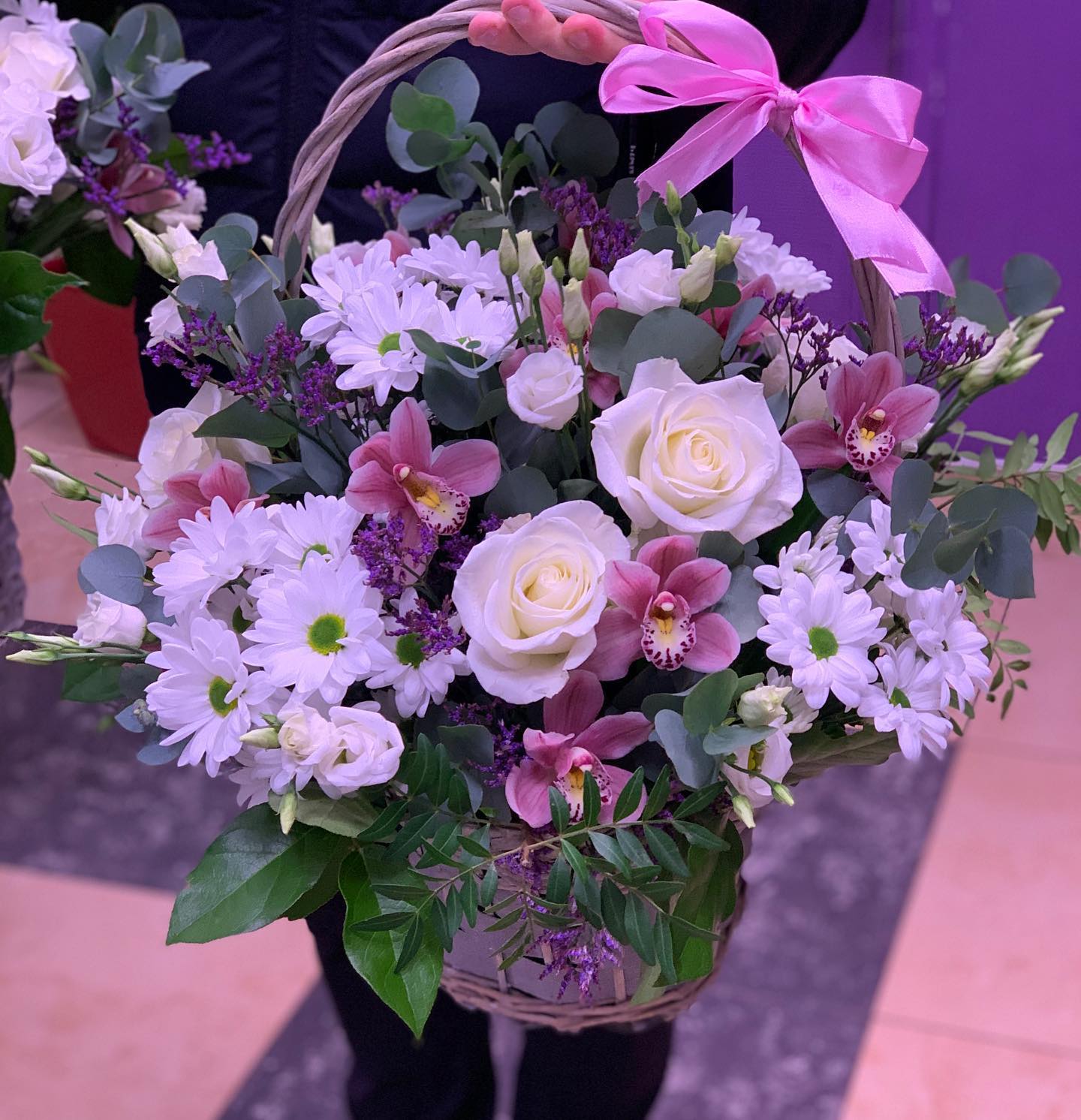 картинка Корзина с цветами К231 от магазина daflor