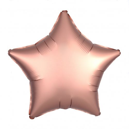 картинка Воздушный шар в форме звезды, розовое золото Ш46 от магазина daflor
