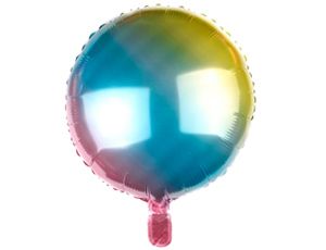 картинка Воздушный шар в форме круга, радуга, градиент Ш39 от магазина daflor