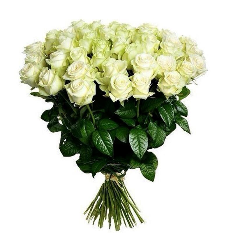 картинка Белые розы White Naomi от магазина daflor
