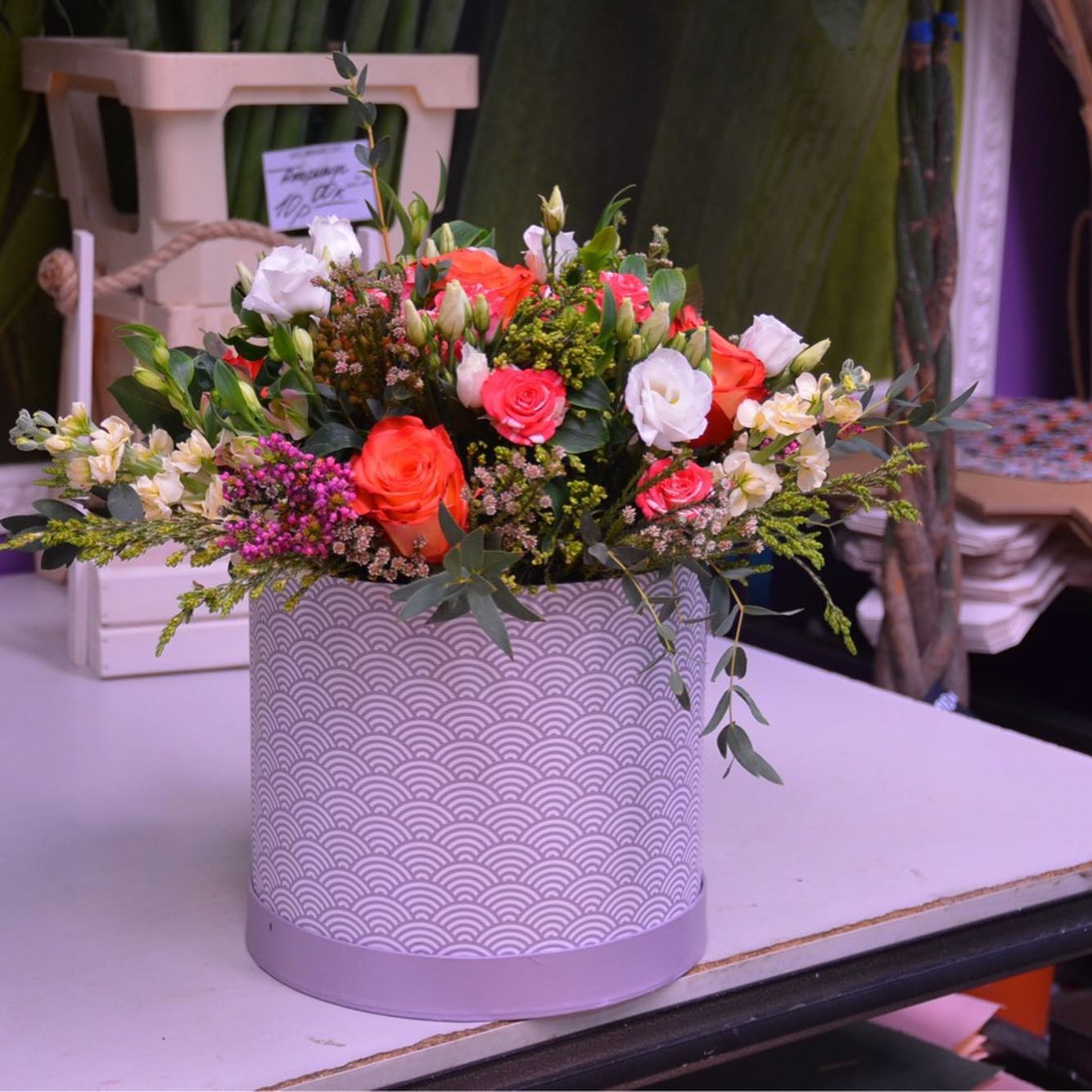 картинка Коробка с цветами К169 от магазина daflor