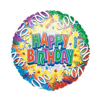 картинка Воздушный шар "С днем рождения. Праздничные свечки" Ш70 от магазина daflor