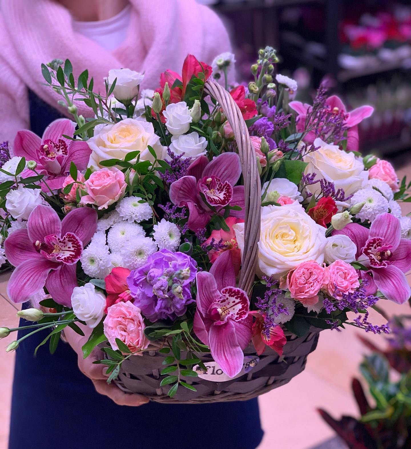 картинка Корзина с цветами К230 от магазина daflor