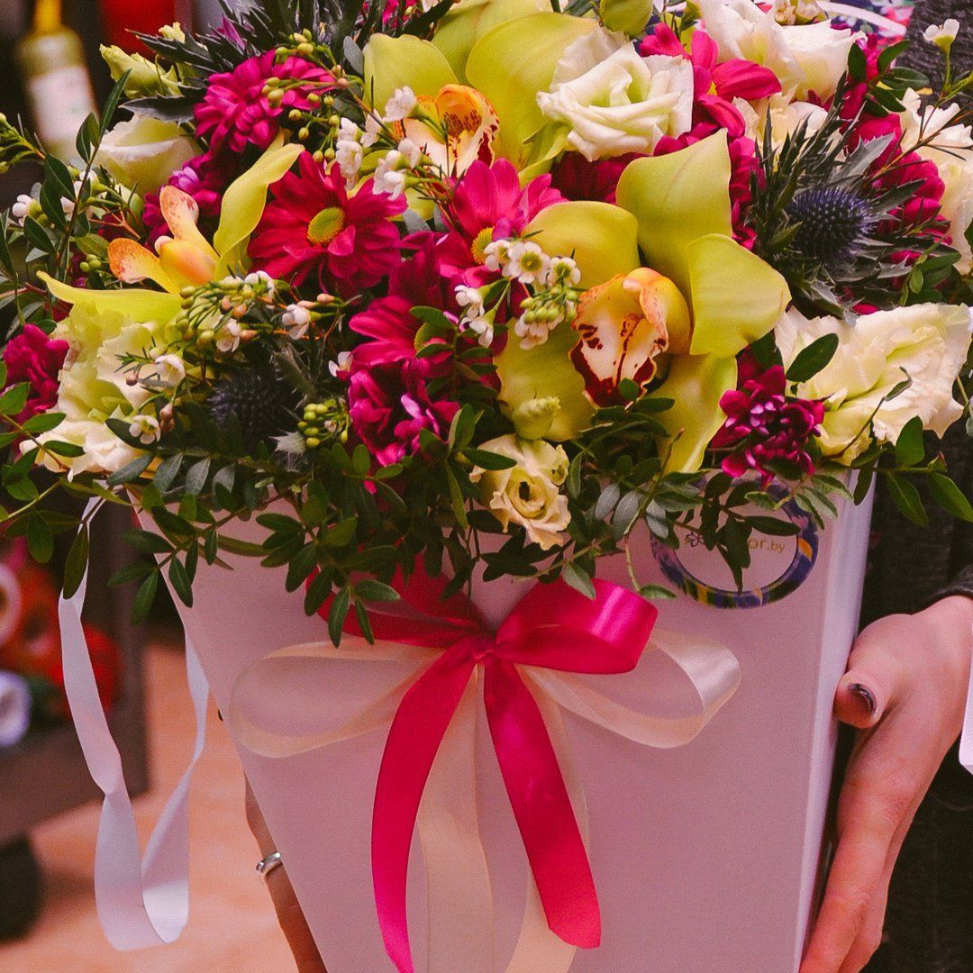 картинка Коробка с цветами К147 от магазина daflor