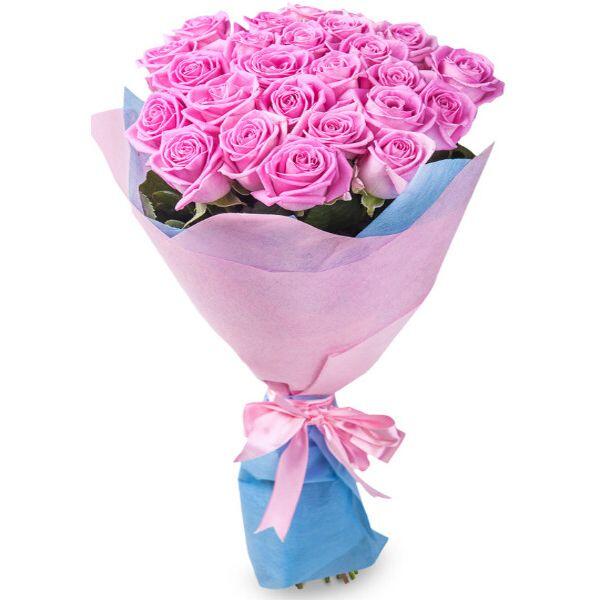 картинка Букет из розовых роз в фетре от магазина daflor