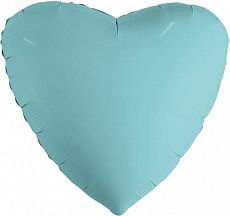 Воздушный шар в форме сердца, бирюзовый Ш134