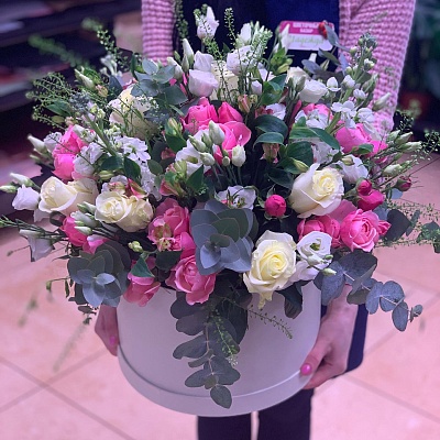 Коробка с цветами К226