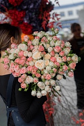 Роза кустовая микс Р711