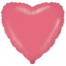 Воздушный шар в форме сердца, розовый Ш130