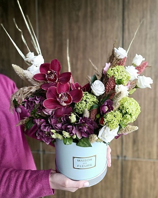 Коробка с цветами К303