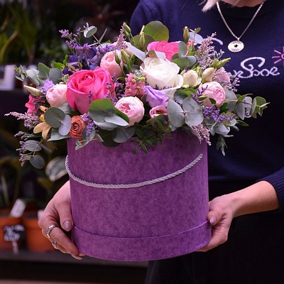 Коробка с цветами К180