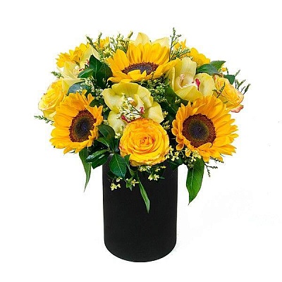 Коробка с цветами К131
