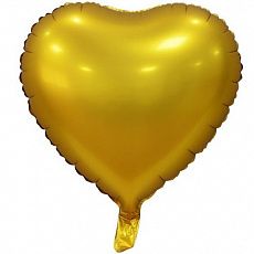 Воздушный шар в форме сердца, золотой Ш133