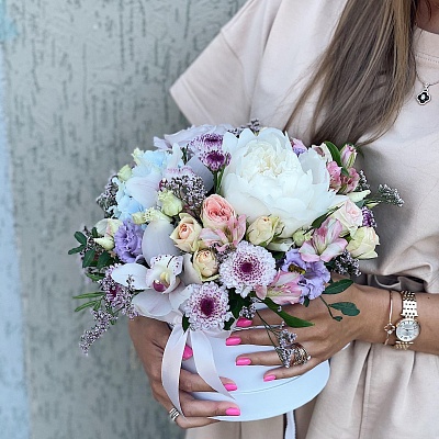 Коробка с цветами К260