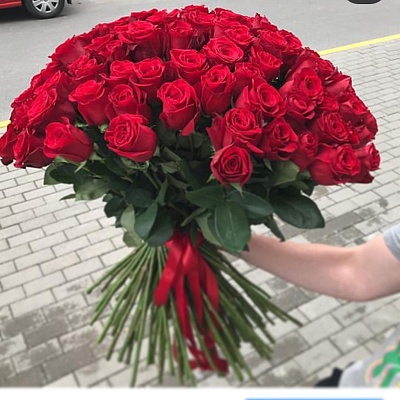 Букет из 101 розы №348