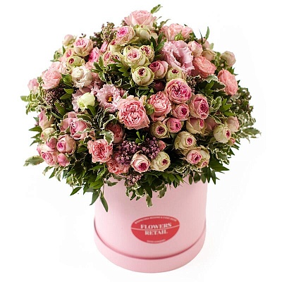 Коробка с цветами К129