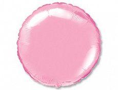 Воздушный шар в форме круга, розовый Ш24