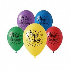 Воздушный шар "Happy Birthday" Ш107