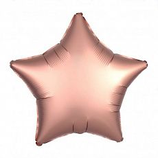 Воздушный шар в форме звезды, розовое золото Ш46