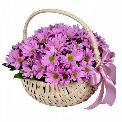 Корзина с цветами К106