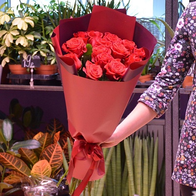 Букет из 15 роз №489