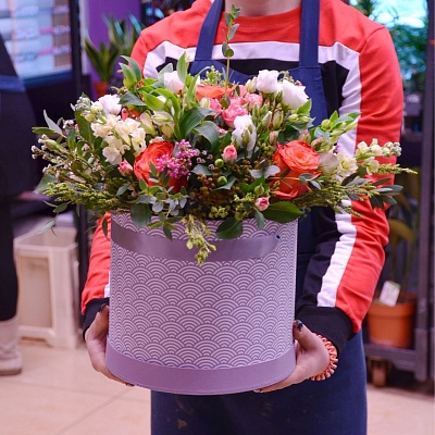 Коробка с цветами К169