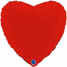 Воздушный шар в форме сердца, красный Ш123