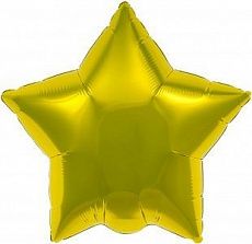 Воздушный шар в форме звезды, золотой Ш36