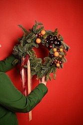 Рождественский венок на дверь