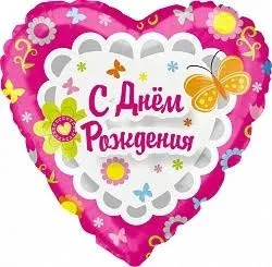 Воздушный шар "С днем рождения" Ш196