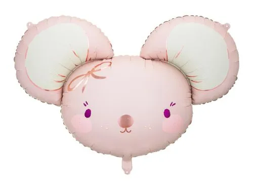 картинка Фольгированный шар-фигура "Мышка", розовый Ш373 от магазина daflor