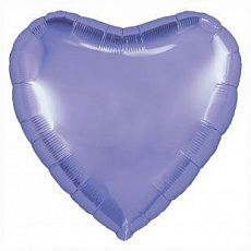 Воздушный шар в форме сердца ,фиолетовый, пастель Ш127